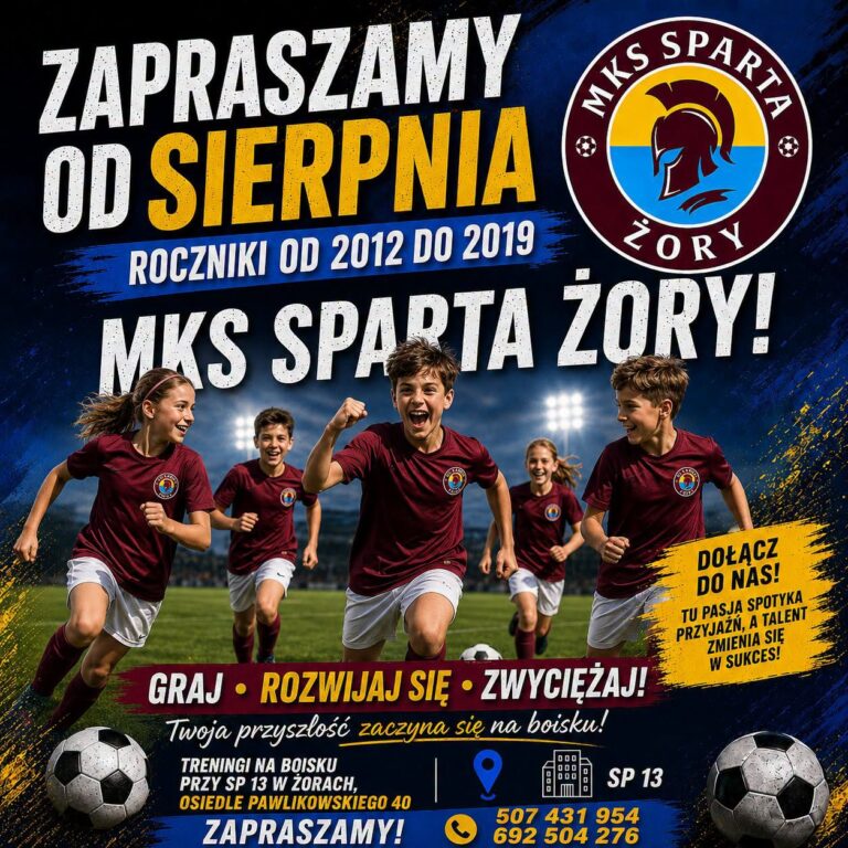 TWOJA DROGA DO PIERWSZEJ DRUŻYNY SPARTY – ZACZYNA SIĘ W MKS SPARTA ŻORY